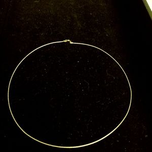 14kt. YG Omega Wire Necklace - 18"